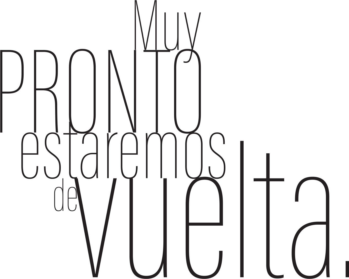 volvemos pronto